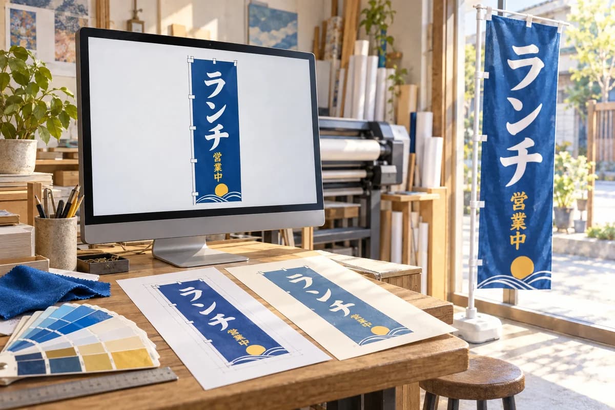 読みやすいのぼりデザインの作り方|文字・配色・レイアウトと依頼前のチェック