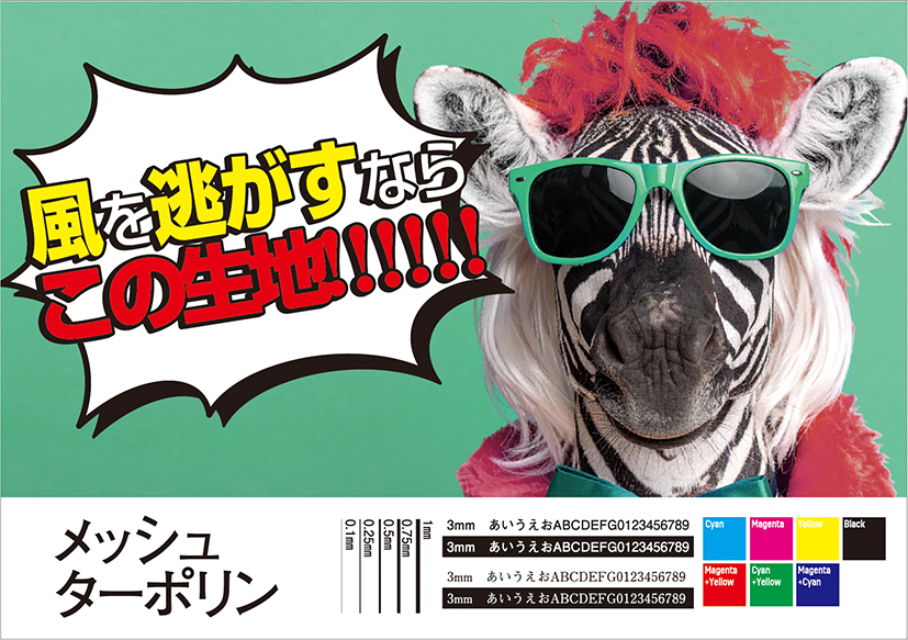 メッシュターポリン