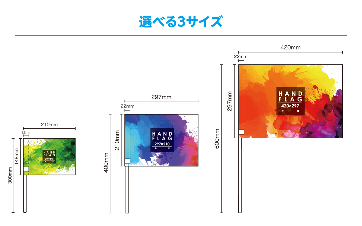 手旗のサイズについて